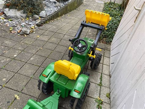 Trettraktor Mit Frontlader Und Anh Nger Kaufen Auf Ricardo