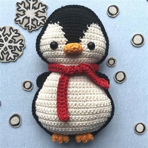 Pek The Penguin Pdf Crochet Pattern Etsy Haakpatroon Etsy Half Stokje