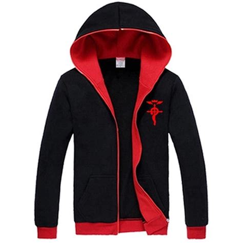 Fullmetal Alchemist Edward Elric Hoodie Cosplay Costume Sweatshirts