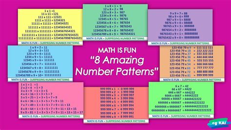 8 Amazing Number Patterns Youtube