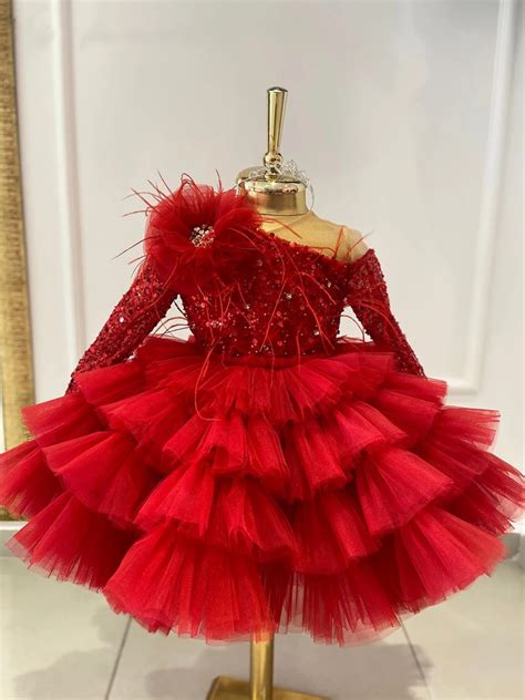 Mia Belle Girls Sequin Tiered Tutu Dress Girls Formal