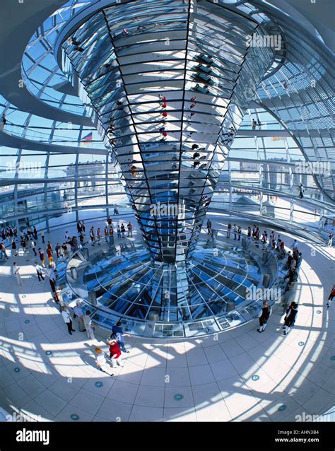 Norman Foster Dome over the Reichstag Parliament building Berlin Stock ...