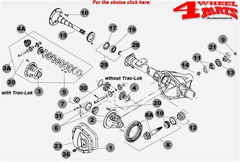 Rear Axle Dana 35c Jeep Wrangler Yj Year 90 95 4 Wheel Parts