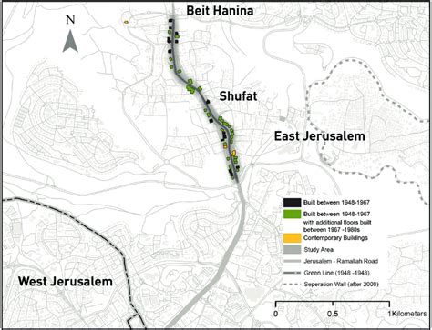 Study area map: Shufat neighbourhood and case Locations. | Download Scientific Diagram