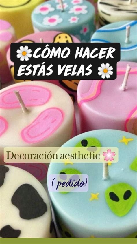 Cómo hacer estás velas Decoración aesthetic pedido