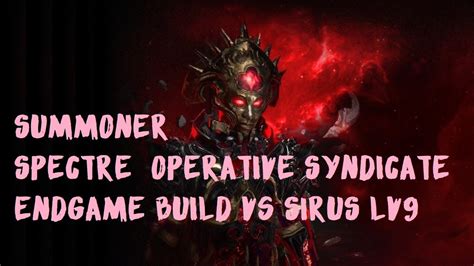 Path Of Exile Summoner Spectre Syndicate Operative Endgame Build