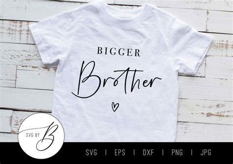 Bigger Brother Svg Sibling Pregnancy Announcement Svg Etsy