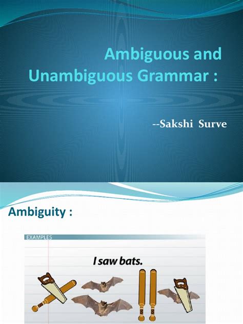 Lecture 3 Ambiguous And Unambiguous Grammar 1 Download Free Pdf