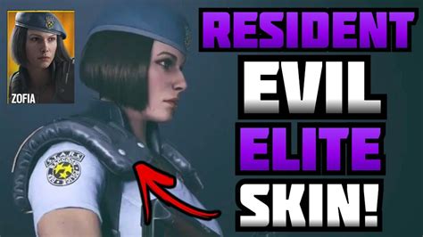 Resident Evil Elite Skins New Zofia Elite Skin Rainbow Six Siege