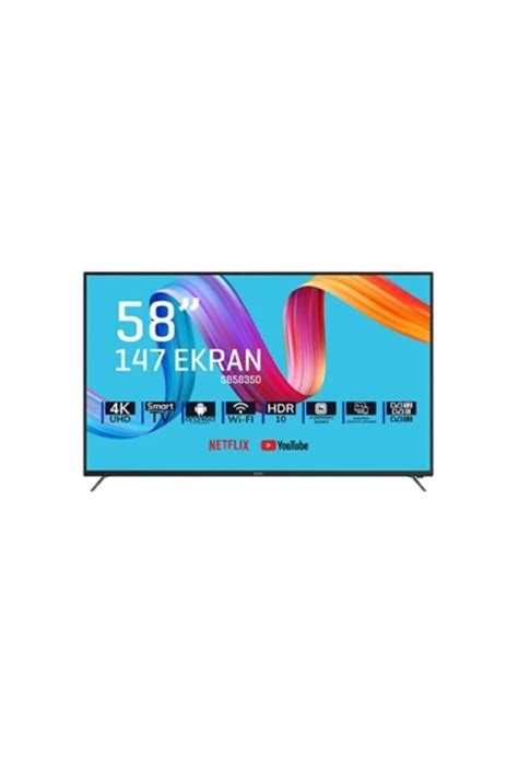 Saba Sb K Ultra Hd Ekran Uydu Al C L Android Smart Led