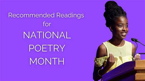 Recommended Readings For National Poetry Month Livingston Public Library