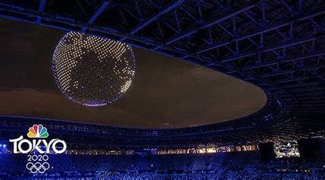 Dazzling drone display at Tokyo Olympics 2021