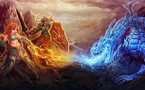 Two Red And Yellow Abstract Paintings Tibia Rpg Fantasy Art Warrior