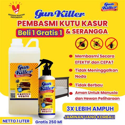 Jual Gun Killer Original Pembasmi Kutu Kasur Racun Cairan Semprot