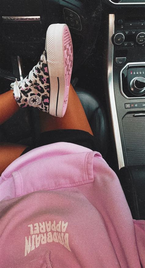 Pink Leopard Converse Cute Converse Shoes Pink Tennis Shoes Leopard