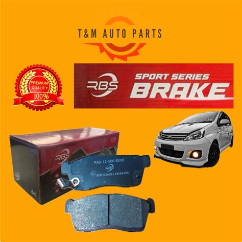 Rbs Front Brake Pad Perodua Viva Shopee Malaysia