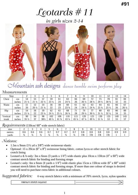 Ballet Leotards Pattern Strappy Back Leotards Pdf Sewing Etsy