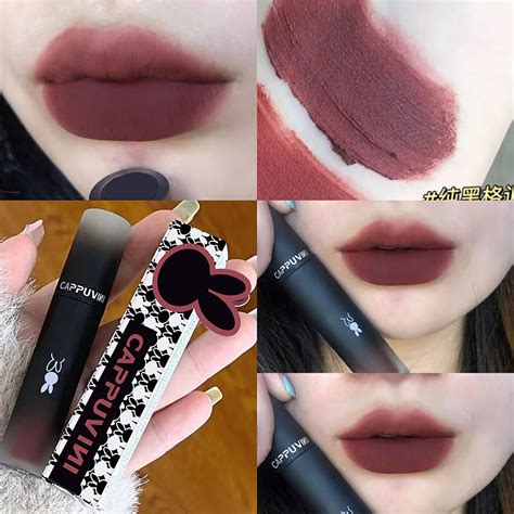 Cappuvini Reversal Macaron Powder Lip Mud White Velvet Lip Glaze Matte