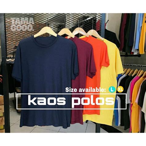 Jual Promo Kaos Polos Lengan Pendek Cotton Combed S Shopee Indonesia