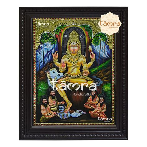 Buy Dakshinamurthy Tanjore Painting From Tamra Handicrafts