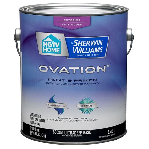 Hgtv Home By Sherwin Williams Ovation Tintable Semi Gloss Latex