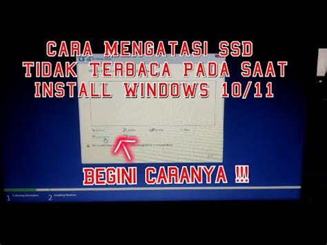 Cara Mengatasi Ssd Atau Hdd Tidak Terbaca Pada Saat Instal Windows