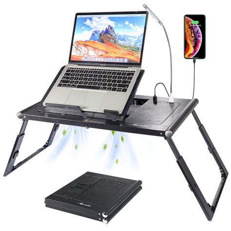 Allinside Foldable Laptop Stand For Bed Tilting Lap Desk Bed Tray