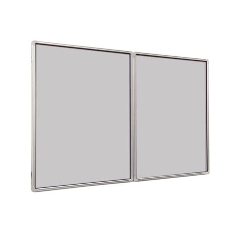 Uk Tamperproof Fire Retardant Lockable Noticeboard Grey X