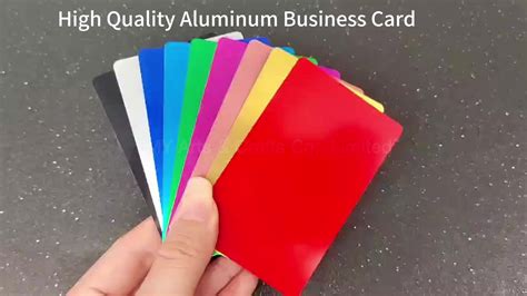 Wholesale Blank Anodized Aluminum Metal Business Cards Blanks For