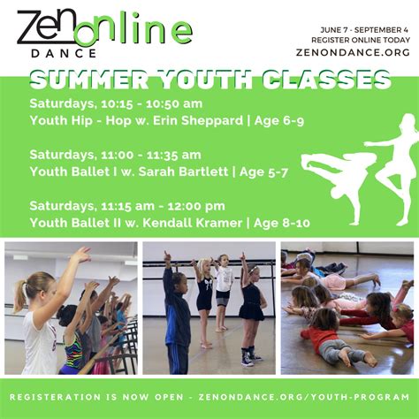 Class Schedule Zenon Dance School