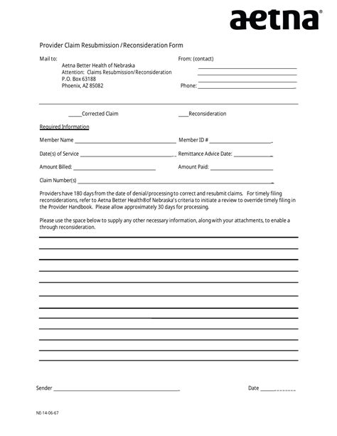 Provider Claim Resubmission Reconsideration Form Fill Out Sign