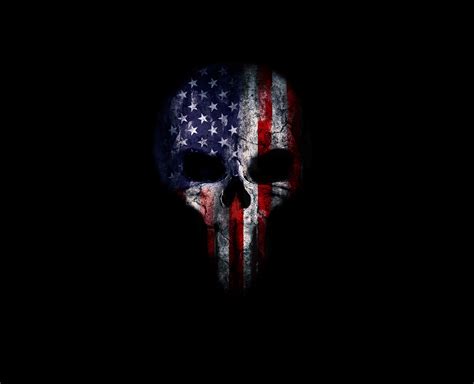 American Flag Punisher Skull Behance