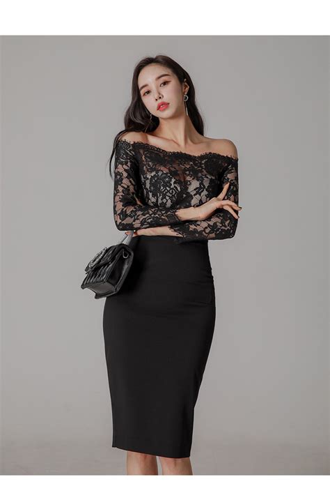 Black Off Shoulder Lace Prom Dress Party Dress On Luulla