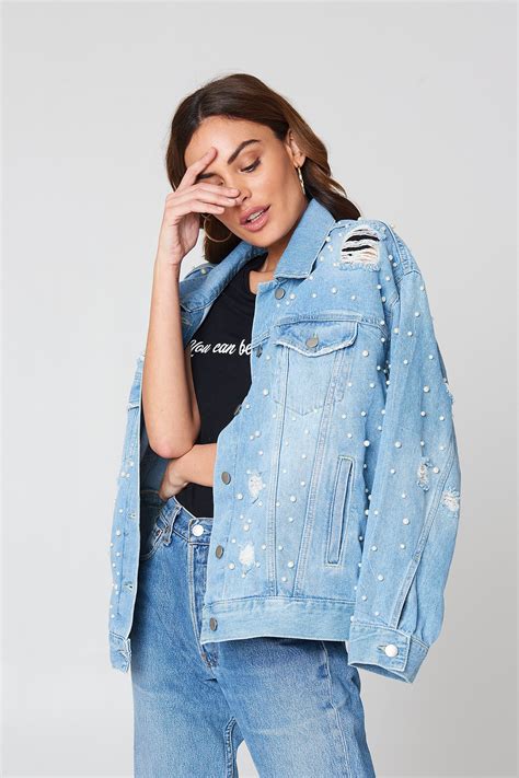 Sunday Funday Trucker Jacket Blue Na Kd