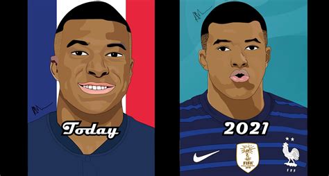 Which Mbappe portrait is better? : r/DigitalArt