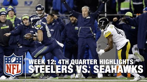 Relive The Steelers Vs Seahawks Crazy Back And Forth Th Quarter Nfl