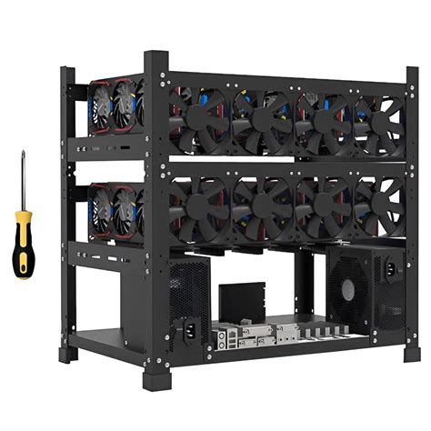 Buy Nuscen Mining Rig Frame 3 Layers 6 8 10 12 Gpu Mining Rig Open Air