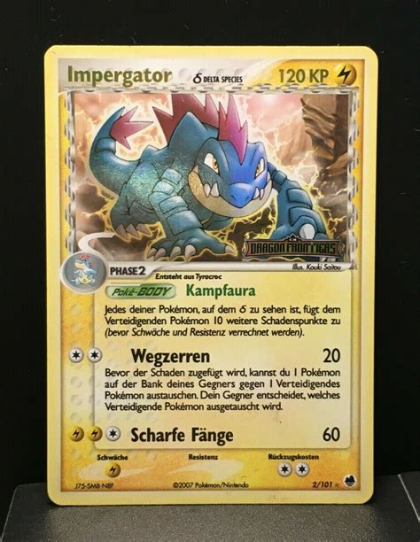 Impergator Reverse Holo Ex Dragon Frontiers Near Mint Deutsch