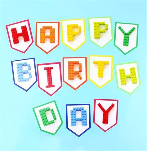 Free Printable Lego Birthday Banner Birthday Banner Free Printable