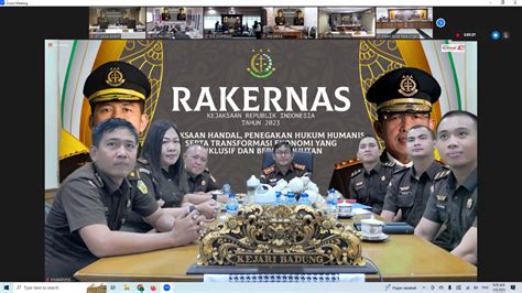 Vicon Rakernas Kejaksaan Republik Indonesia Tahun Hari Ke