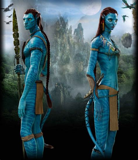 Full Body Illustration Of Jake And Neytiri Personajes De Avatar Avatar