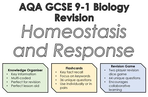 Aqa Gcse Biology Homeostasis And Response Revision Bundle Trilogy