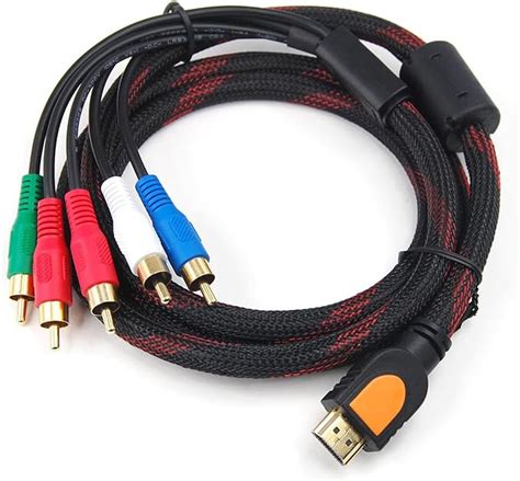 DIGIFLEX HDMI Stecker Auf 5 RCA Cinch RGB Audio Video Amazon De