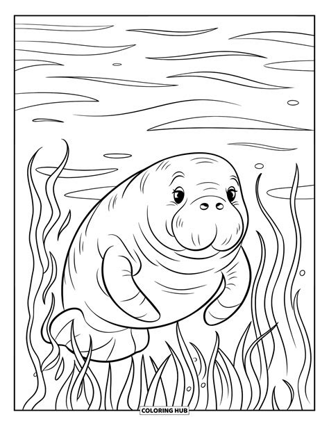 75+ Manatee Coloring Pages for Kids & Adults (Free Printable PDFs)