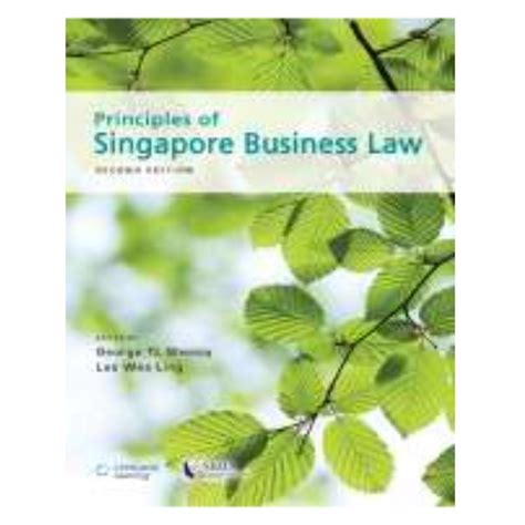 Principles Of Singapore Business Law Lgst Hobbies Toys Books