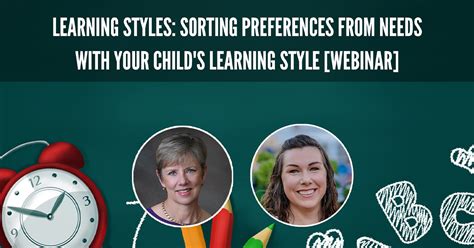 Learning Styles Sorting Preferences From Needs With Your Childs
