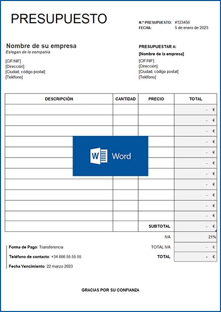 Descubrir Imagen Modelo De Cotizacion En Word Abzlocal Mx