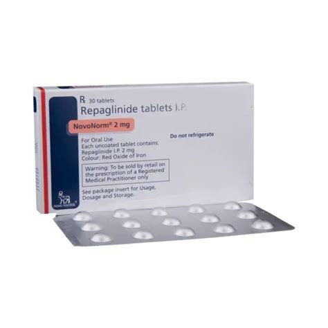 Repaglinide 2mg Tablet at Rs 330 stripe रपगलनद टबलट in Nagpur