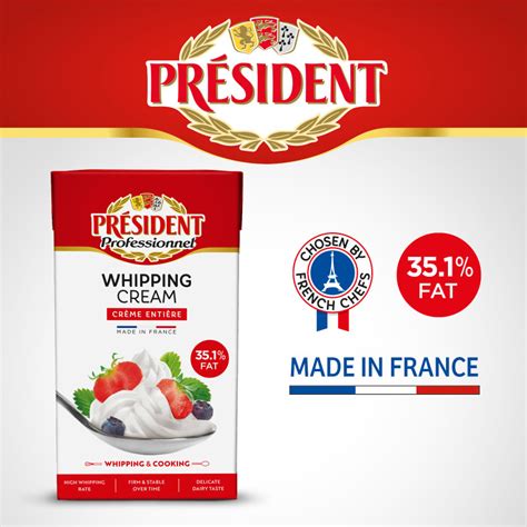 Whipping Cream 35 1 1L Président