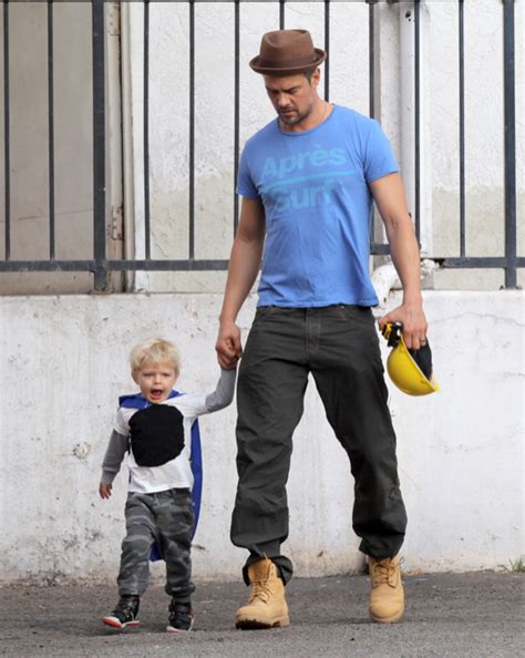 Exclusive… Josh Duhamel Enjoys Breakfast With His Son | Celeb Baby Laundry